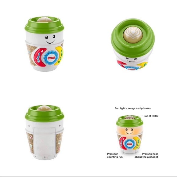 FISHER-PRICE Diamond Ring Rattle, On the Glow Coffee Cup, Unicorn Clicked - Picture 8 of 8